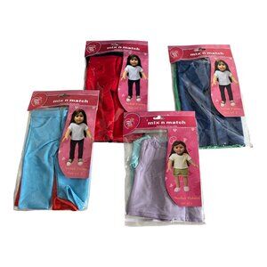 New York Doll Collection Mix N Match 18 Inch Doll Clothes Lot Pants Shirts Sets